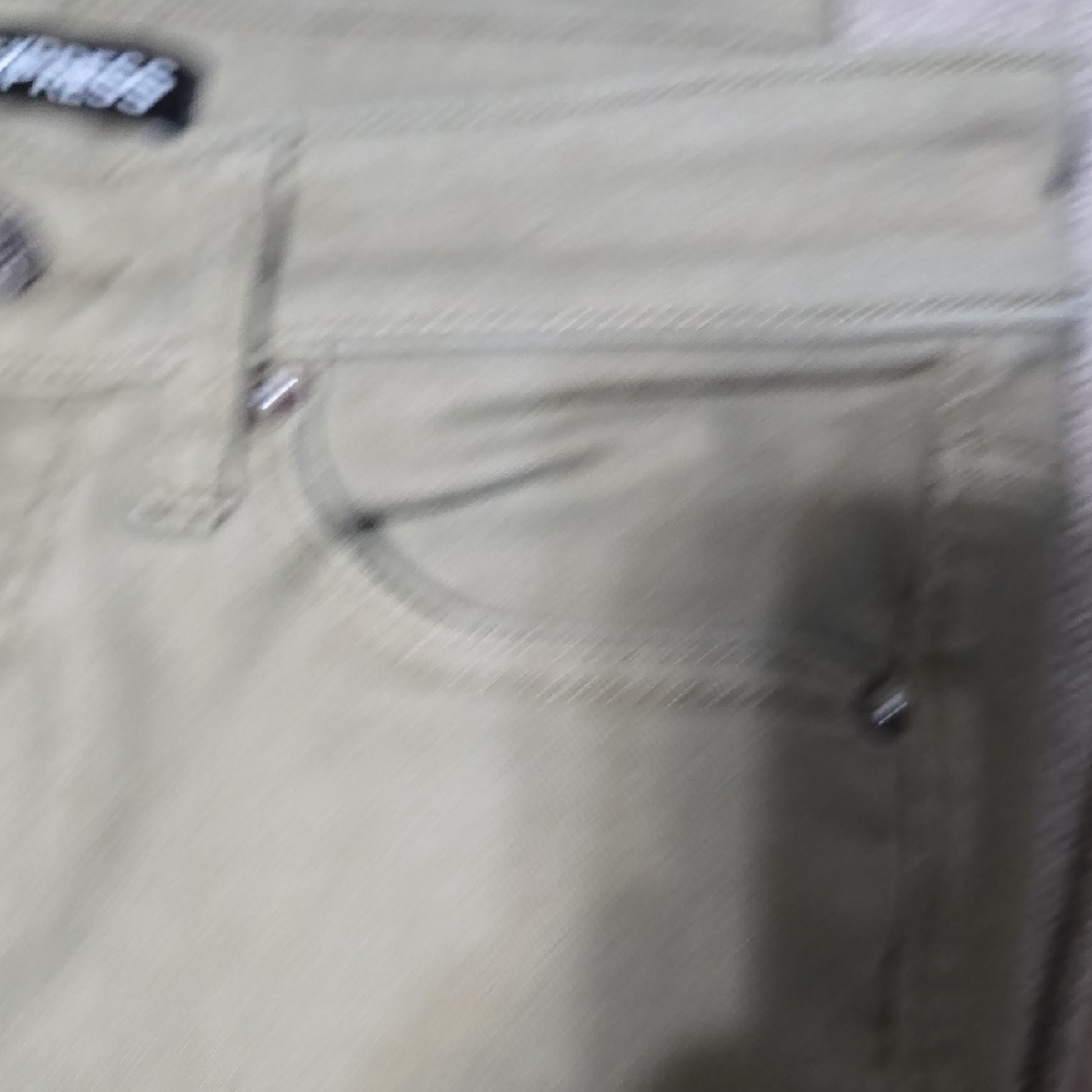 Express Men's Skinny Jeans in Olive - Picture 5 of 10